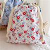 Large Capacity Travel Drawstring Bags Flower Print Underwear Storage Bags Clothes Organizer  Travel