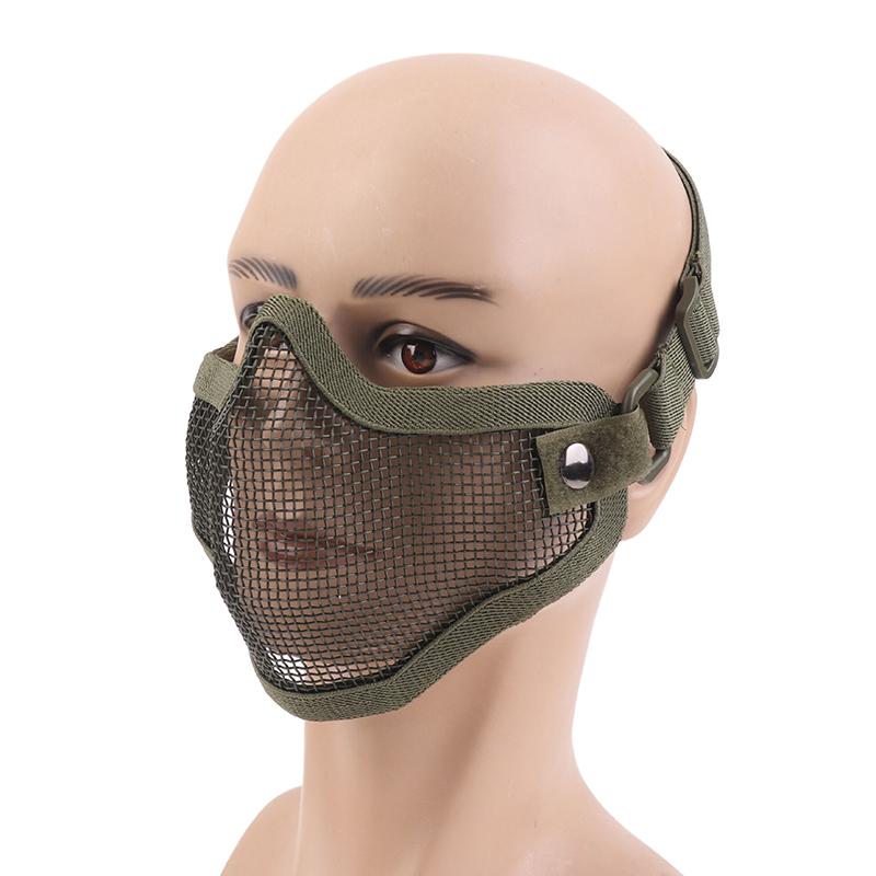 Airsoft Tactical Mask For Outdoor Hunting, Protective Mesh Mask, Bb Gun Shooting Accessories
