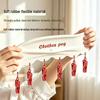 Portable Folding Clothes Hanger with Multi-Clips for Travel, Hotel & Business Trips - Soft Rubber for Drying Underwear & Socks