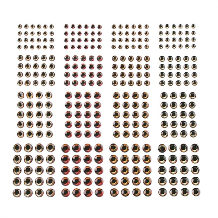 336Pcs/pack Realistic Fishing Baits Eye Materials with 4D Fish Eye Fishing Lures Set For Enhances Fishing Attraction