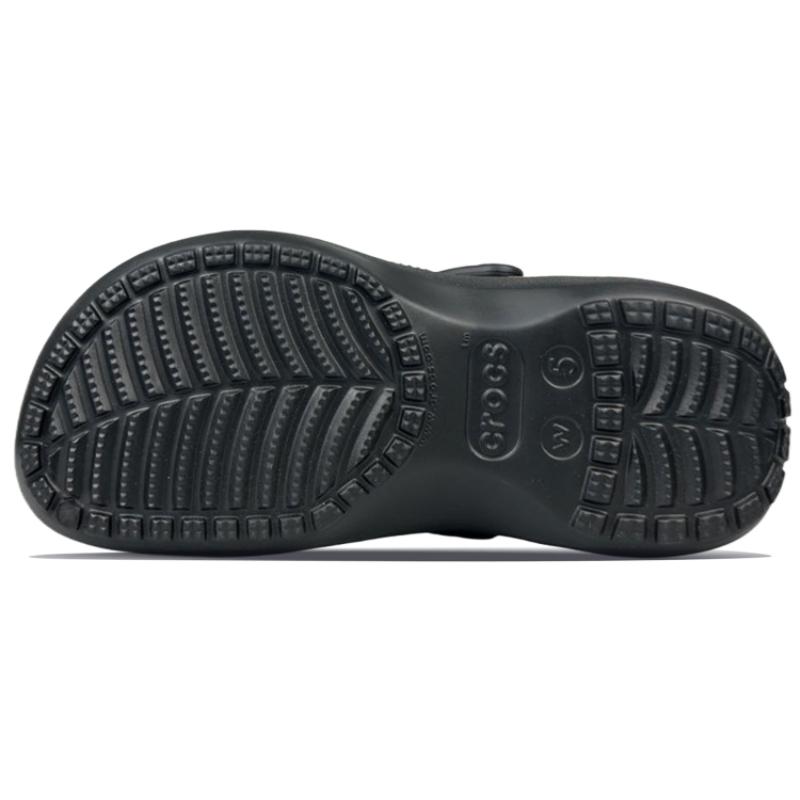 Crocs Classic Platform Clog BNK Dark Diamond Guitar Star Trend Sweet Cool Girly Cloud Clog Gift Box Hole Shoes Women's Black Pink