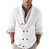 2025 Winter Solid Color Collared Long Sleeve Sweater Jacket