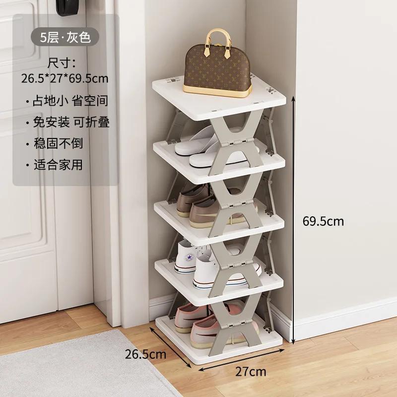 Folding Shoe Rack Multi Layers Shoe Organizer Space Saving Shoe Shelf Home Foldable Shoes Cabinets Simple Shoe Storage Rack