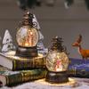 USB Concert Snow Globe Christmas Ornament - Luminous Resin Lantern with Golden Horse