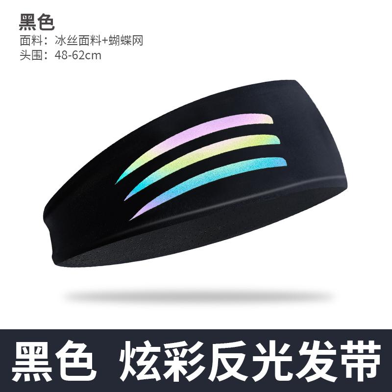 

Sport Headband Breathable Running Gym Sweat Guide Band Cooling Quick Dry Stretchy Headwear Lightweight Tennis Cycling Sweatband чёрный