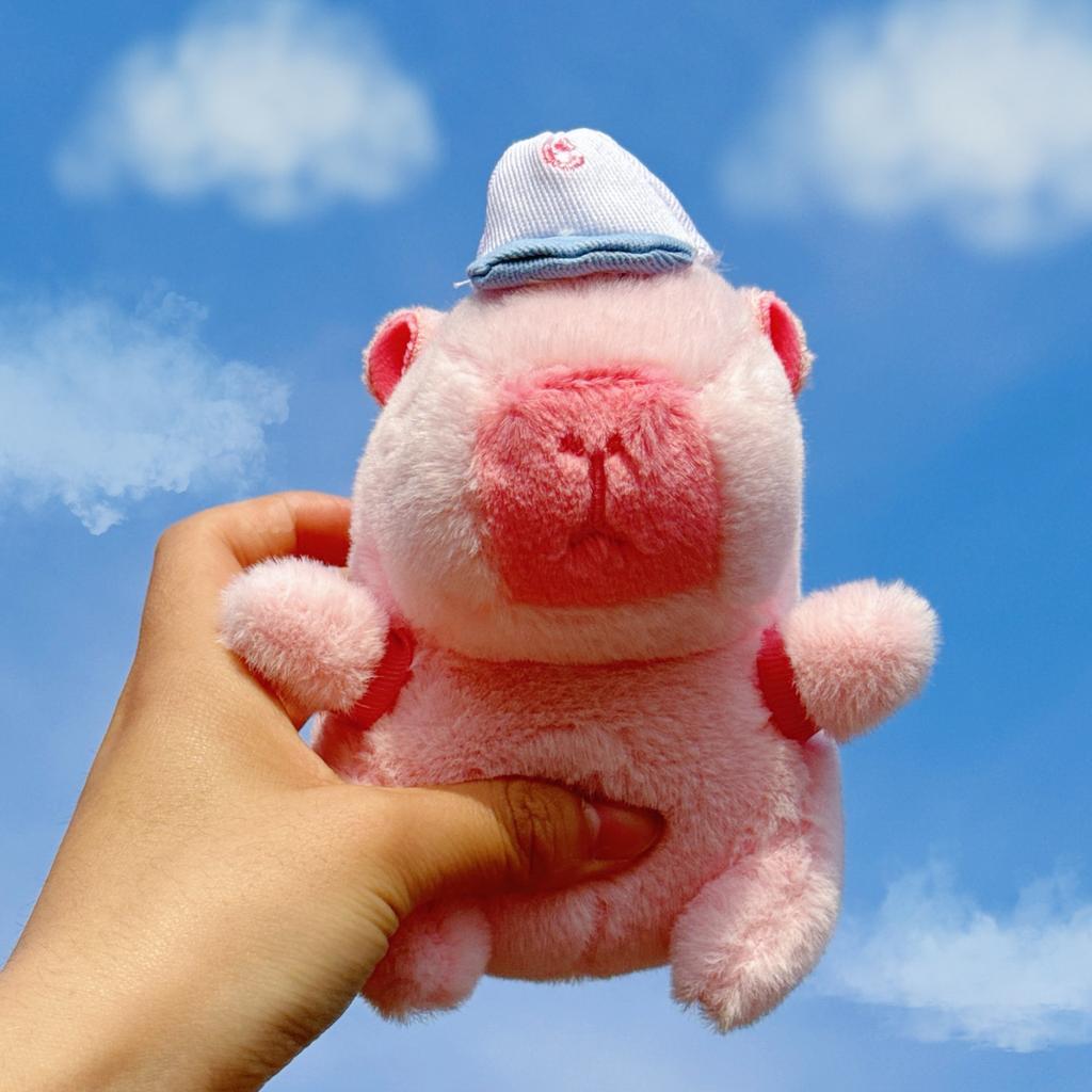 Creative Plush Sports Water Dolphin Pendant Doll Cartoon Capybara  Doll Cute Gift