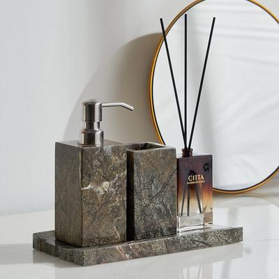 Creative Marble Portable Lotion Bottle Bathroom Accessory Press Soap Dispenser Home Shampoo Shower Gel Dispenser Toothbrush Cup