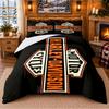 Set Biancheria da Letto Harley-Davidson 3 Pezzi Lenzuolo e Federe per Camera da Letto Interna