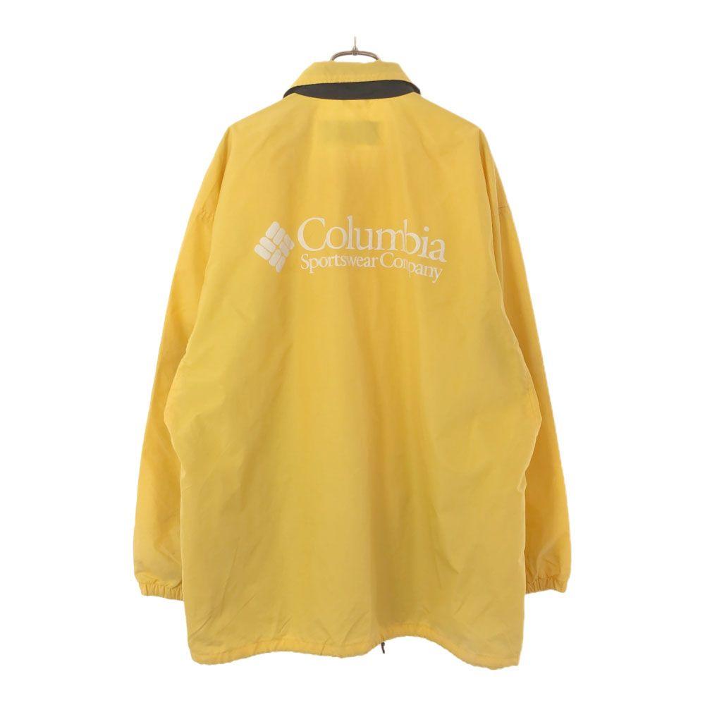 Columbia 90s Coach Jacket M Yellow Outdoor Mesh Lining, Old Vintage Men's Used