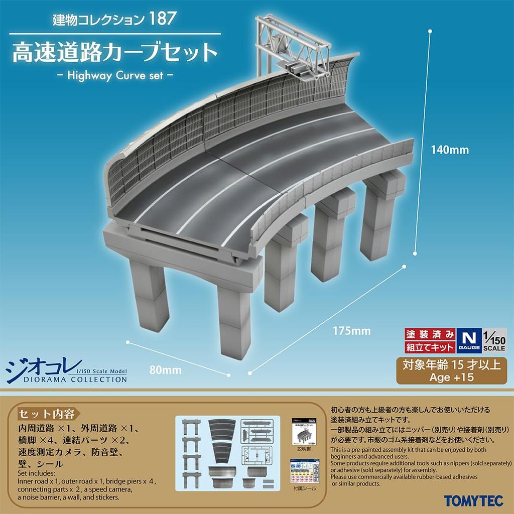 Gebäude Sammlung 187 Autobahnkurven-Set Diorama Zubehör
