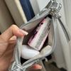 Summer Horn Bag Women's New Fashion Design Sense Niche Silver Shoulder Messenger Bag Dumpling Bag