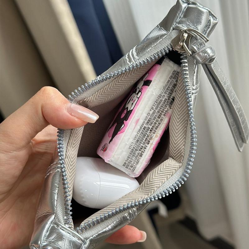 Summer Horn Bag Women's New Fashion Design Sense Niche Silver Shoulder Messenger Bag Dumpling Bag