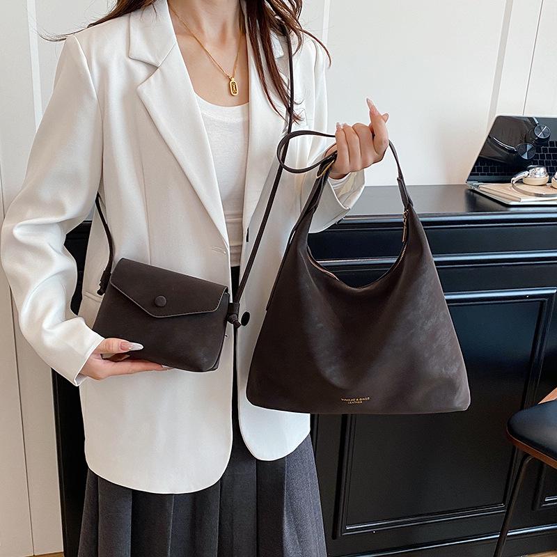 "2025 Retro Fashion Women's Large Capacity Crossbody Shoulder Tote"