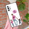 Black Brown Hair Baby Mom Girl Queen Phone Case For Samsung Galaxy A54 A34 A14 A55 A35 A25 A15 A52 A32 A12 A51 A71 A13 A33 A53