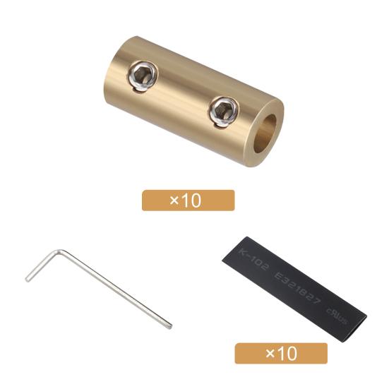 Wire Connectors Tinned with Heat Shrink Butt Brass Mechanical Butt Splice