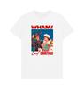 UFFICIALE PREMIUM Wham! T-shirt Bianca con Grafica Ufficiale 'Last Christmas' dei Wham