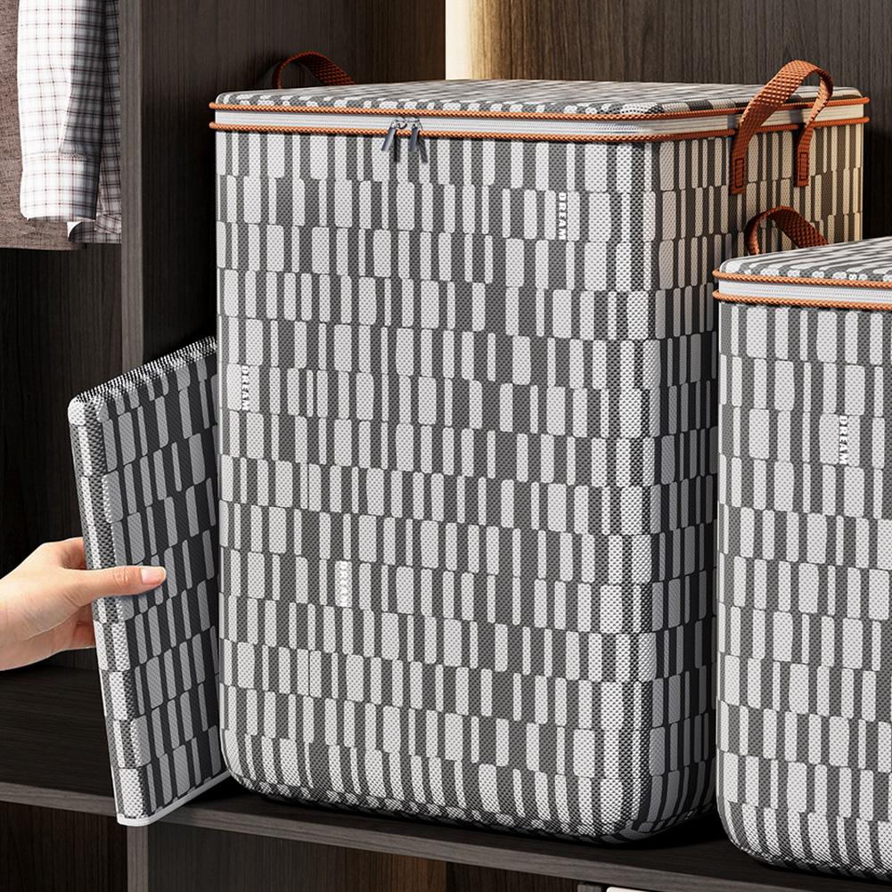 

100/140/180L Foldable Storage Bag with Handles Waterproof Organizer for Camping/Travel Clothes & Quilt Storage Containers