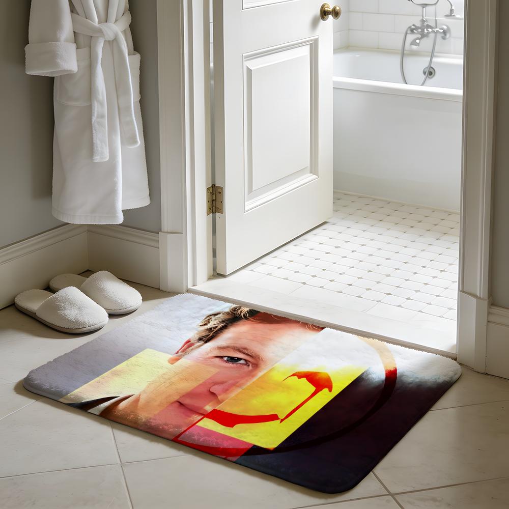 TV The MMentalist Floor Mat Soft Flannel Absorbent Mat Non-Slip Rug Home Bedroom Bathroom