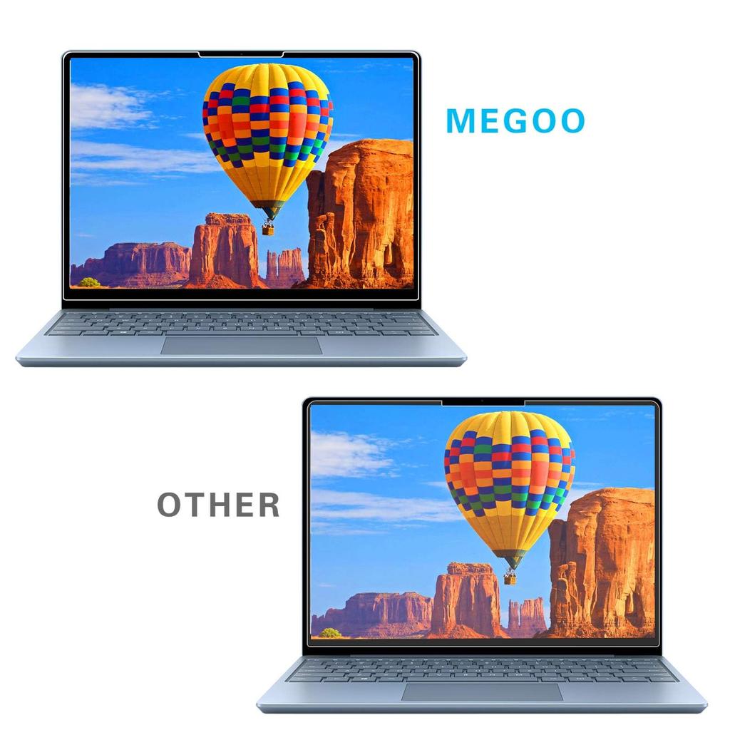 MEGOO Surface Laptop go 3 go2 glass also applicable to Surface Laptop go protective LCD screen easy to scratch resistant [2 pieces]