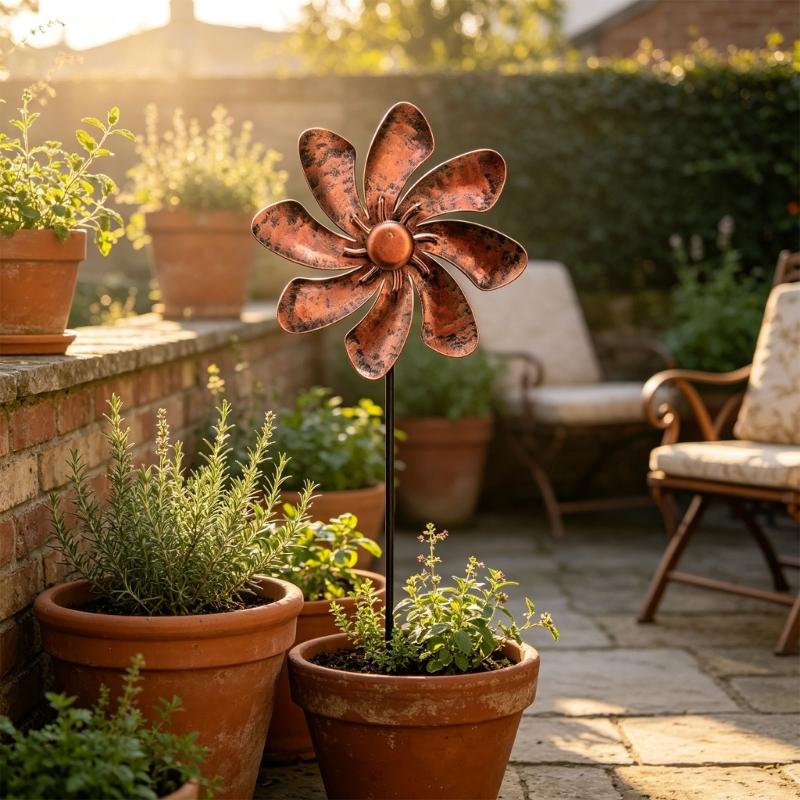 Garden Yard Wheel Stake, Iron Piece for Home Yard Use, Flower Bed Rows, Lawn Line, and Turning Detail Display Use