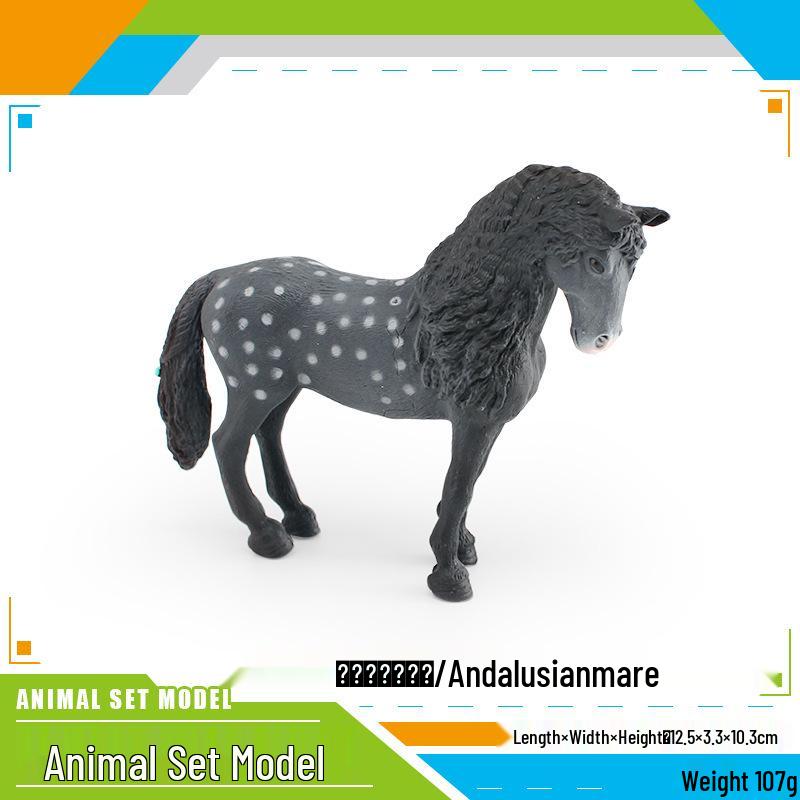 Wildlife Model Ornament: Friesian, Pinto, Tennessee Walking, and Quarter Horse