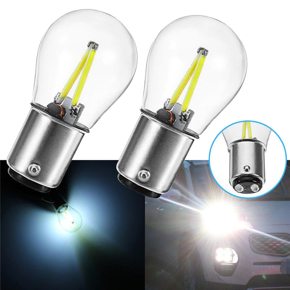 2 vnt. 1157 12V BA15D COB LED Automobilio Atbulinės eigos Atsarginis Galinis Stabdžių Žibintas Lemputės 3 Automobilio Aksesuarai