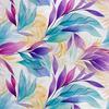 Royal Velvet Fabric Polyester For Sewing - Motif Leaves - Rdx2472