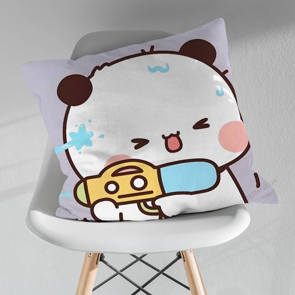 Cute BBubu DDudu Funny Pillowcase for Sofa Room Office Decor Printing  Merchandise AllMatch Cushion Cover