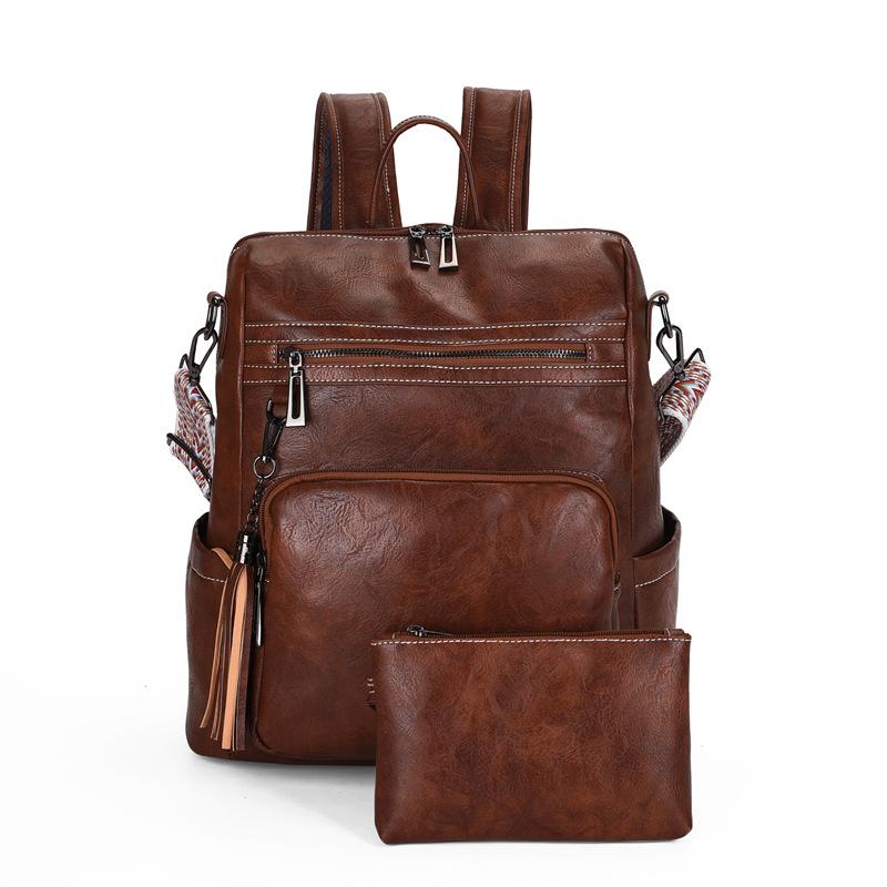 Backpack Lightweight Girls Retro Backpack, Large Capacity Ladies Backpack