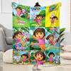 Dora Explorer Blanket Soft Warm Cozy Great for Sofa Couch Bedding Four Seasons Universal Digital Print Ideal Gift for Friends Family Couples Picnic
