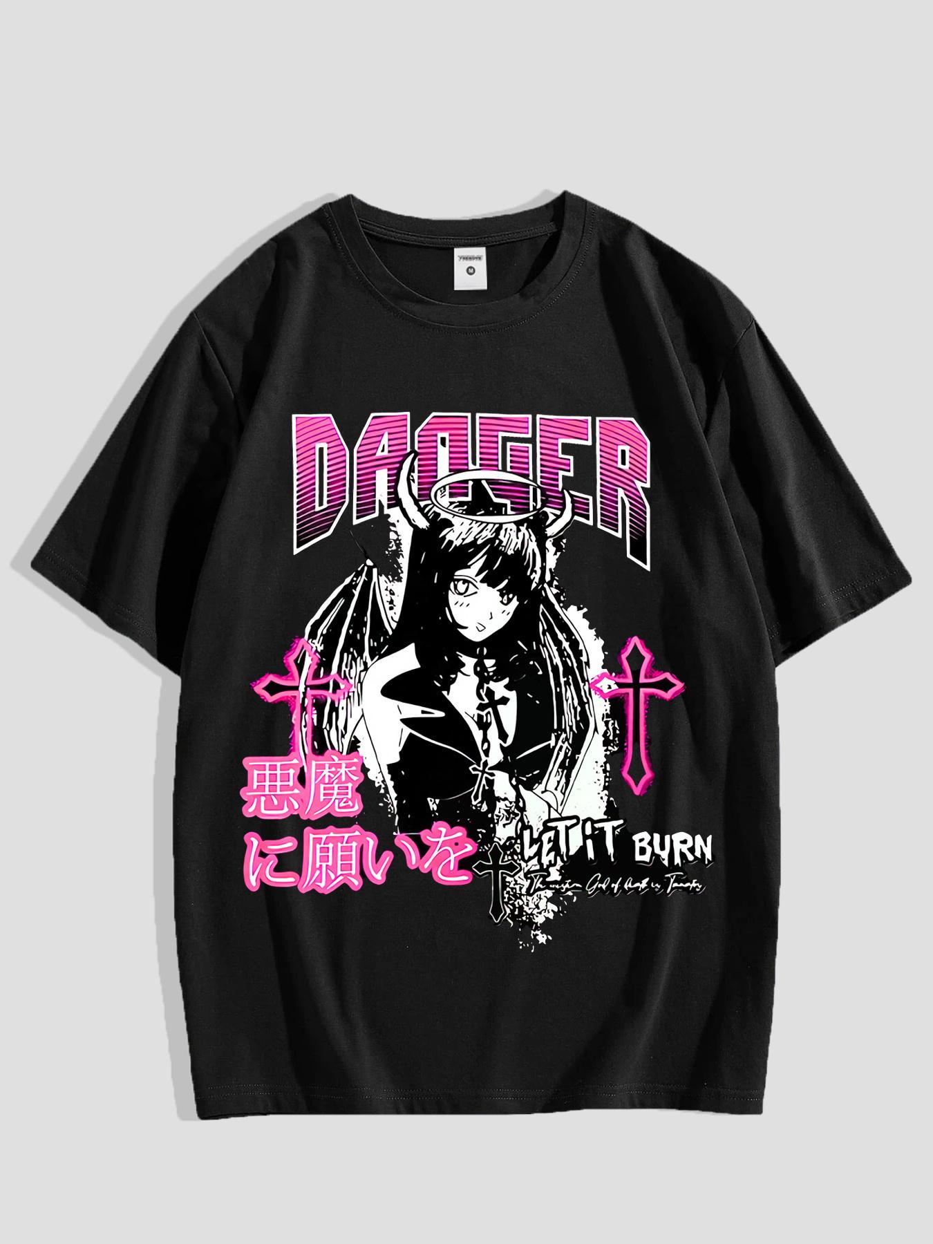 Сладкая Крутая Горячая Девушка Модная Крутая Харадзюку Девушка С Принтом Футболка с Коротким Рукавом Мужская Миллениум Мультяшный Дизайн Футболка Повседневная Посадка S