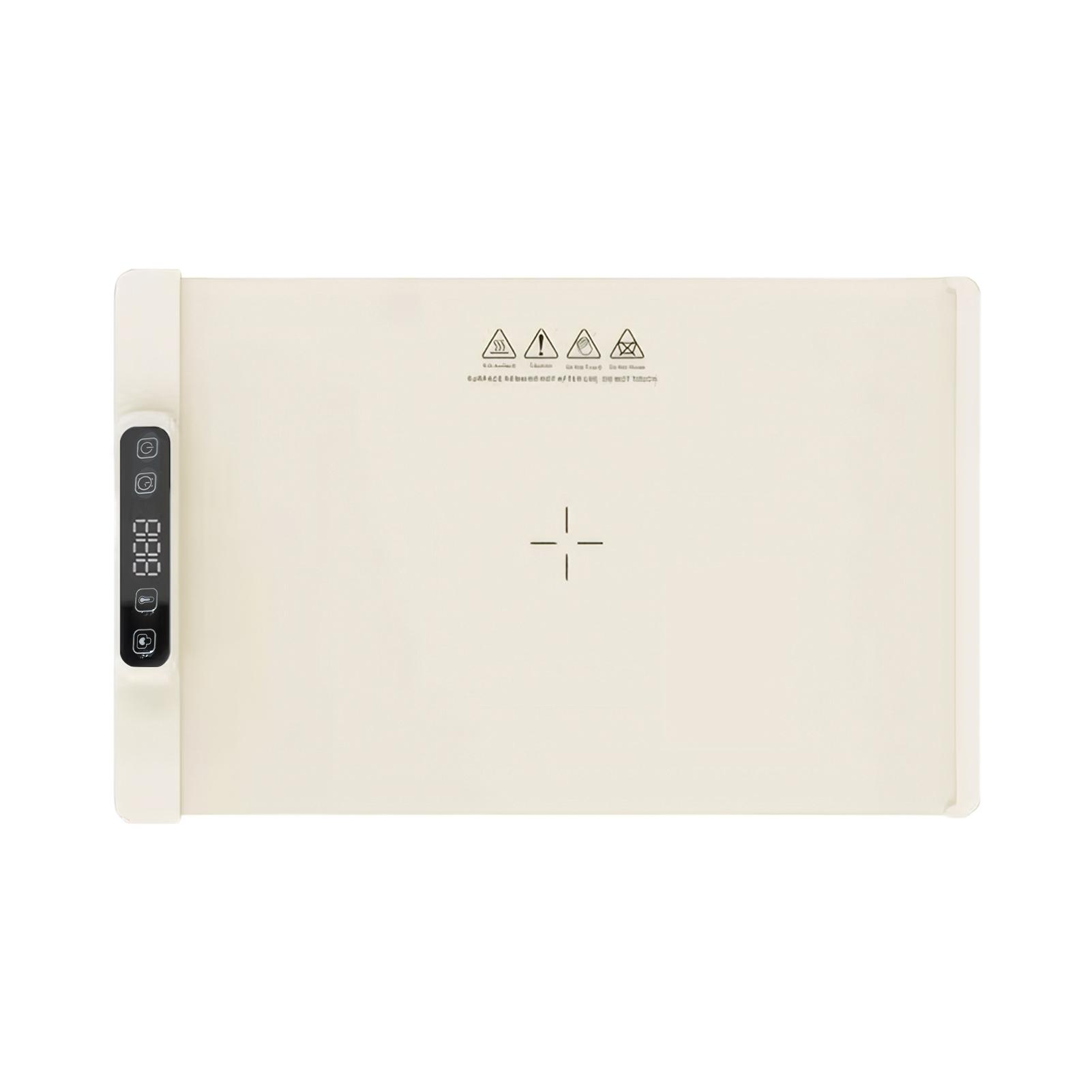 

Электрический подогреватель поднос Удобный и универсальный для дома Подогрев температуры Вечеринки Подогреватель Еда белый