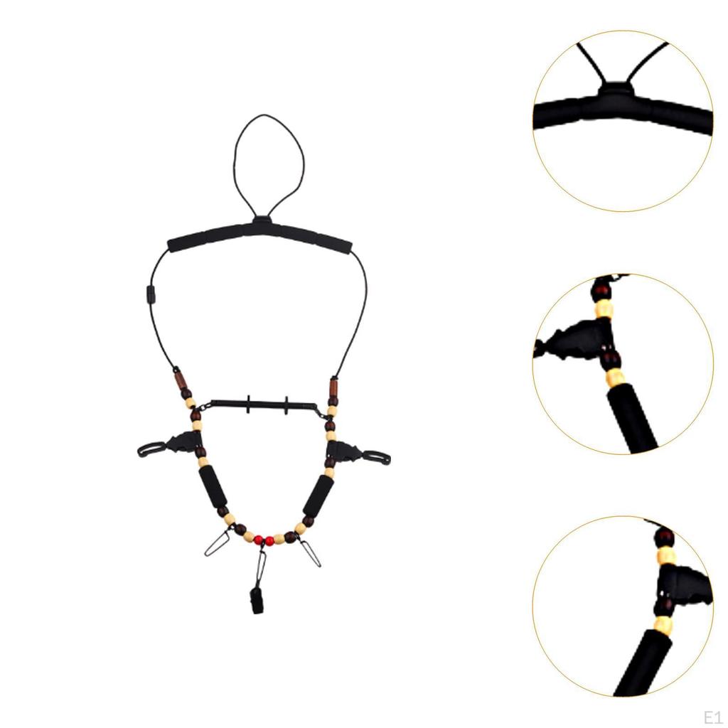 Adjustable Necklace for Angling Equipment and Tackle Storage