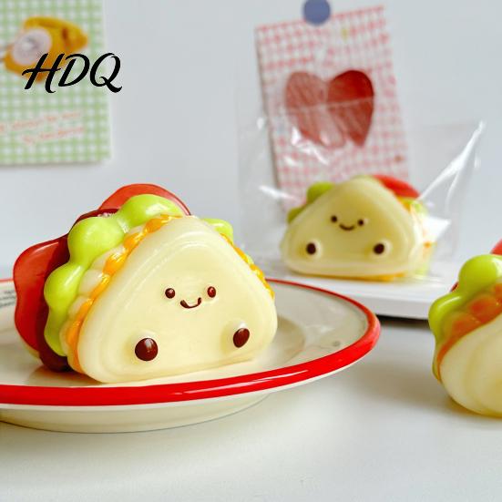 Adult Fidget Toy Layered Sandwich Stress Relief Toy, Slow Rising Cartoon Squeeze Reliever Detachable for Kids Adults