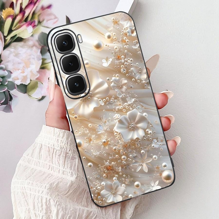 For Infinix Hot 60 Hot60i Case Cover lovely heart Pattern Soft Silicone Funda for infinix hot 60 Hot 60 i X6728 Shockproof Capa