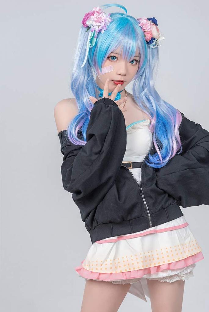 [Milky Time] Hatsune Miku Cosplay with Wig, Vocaloid, Thanksgiving, One-Piece Dress, White, Miku
