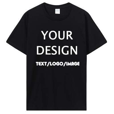 DIY Custom Men Women T Shirt Customize Design Logo T-shirt Text Double Side Print T Shirt Overs