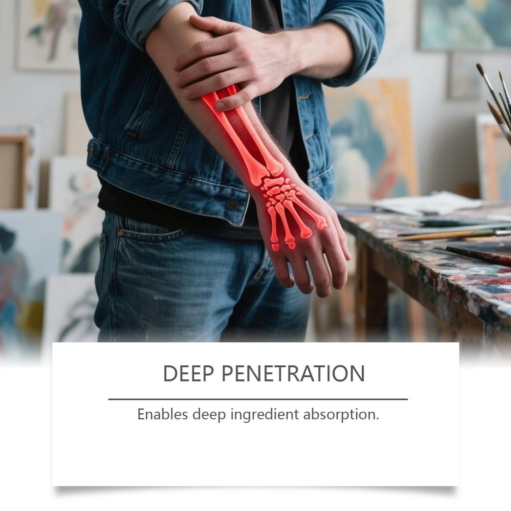 Joint Massage Care Gel Gentle And Moisturizing Daily Care For Massaging Joint Areas. Portable.