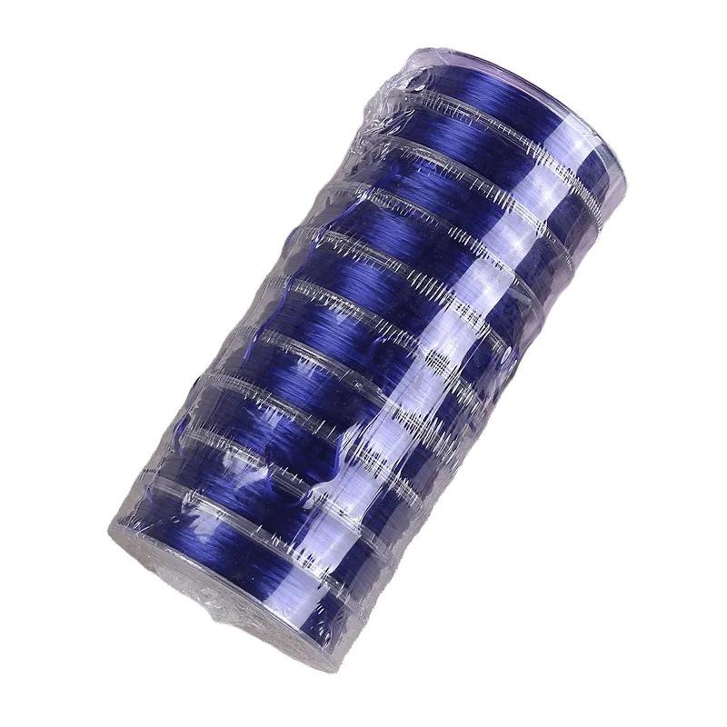 10M flat crystal line bead elastic line 0.8mm mini color elastane elastic rope DIY accessories beaded cable
