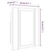 VidaXL LED Bathroom Mirror Cabinet Smoked Oak 40x12x45 Cm, Bathroom Mirror Cabinet, Mirror of 822833