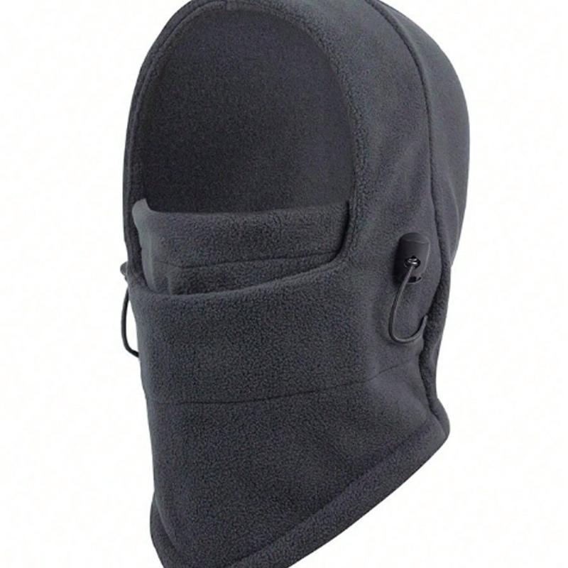 1 st vindtät tjock varm mössa unisex vinter utomhussport kamouflage multifunktionell fleece huvudskydd mjuk varm ridmask hatt