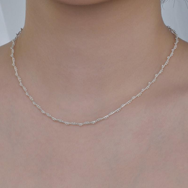 

POSTLUDE [SILVER] TWISTED VINE CHAIN NECKLACE SINGLE TYPE