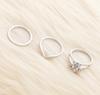 Cross-Border Beach Series: Small Daisy Circle Foot Ring Three-Piece Set