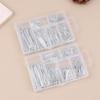 Iron Nail Round Head Tack 280pcs Silver Fastener for Jewelry Box Hinge Precision and Decorative Home DIY Projects