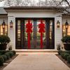 1/2pcs Christmas Door Hanging Bow Decoration Large Red Ribbon Festive Front Door Atmosphere Access for New Year Birthday Decor