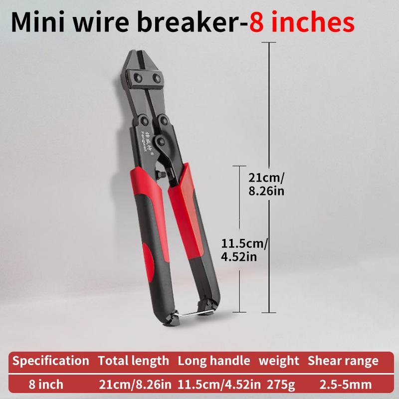 1pc Mini Bolt Cutter, Made Of Chrome-Vanadium Alloy Steel, Fast And Sharp, Labor-Saving Operation, Used To Cut Wire, Bar Steel,