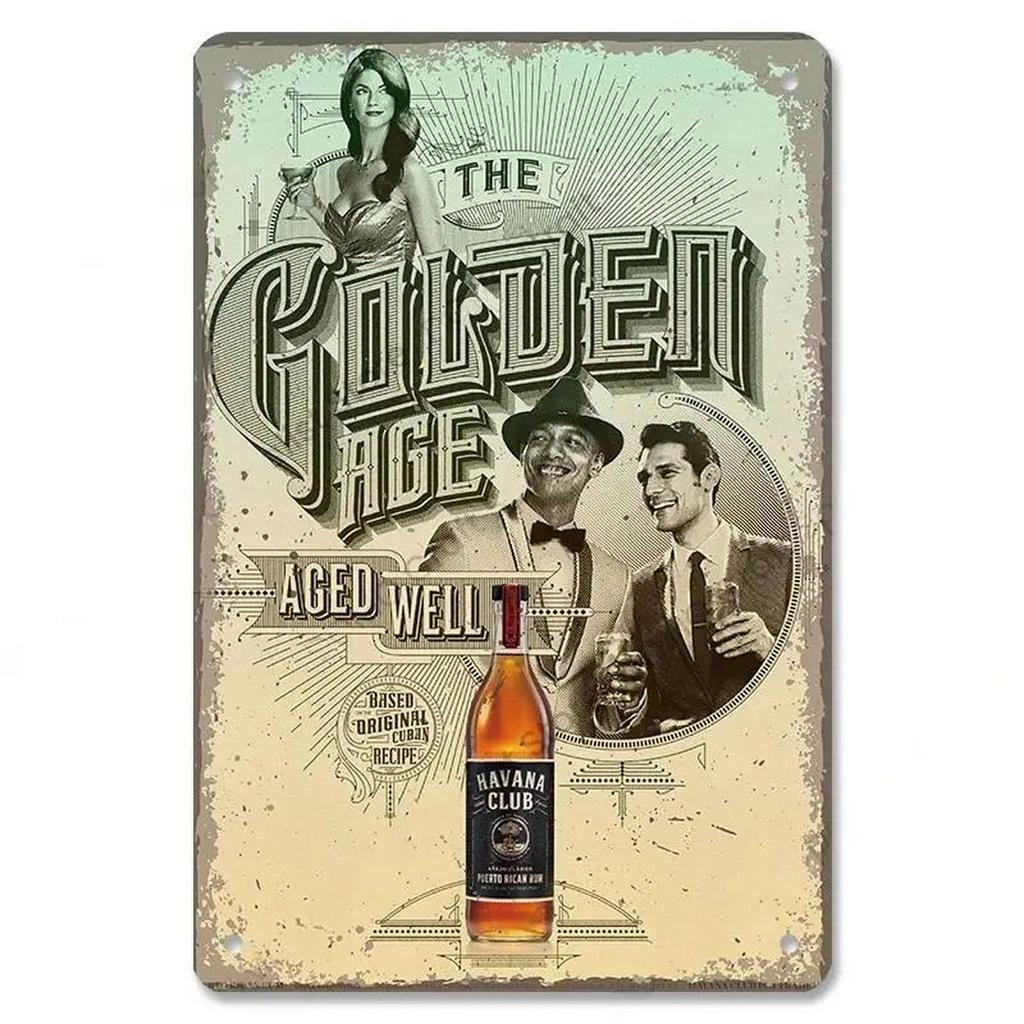 Plaque Metal Tin Signs Captain Bacardi Wall Decoration Vintage Art Posters Iron Painting for Man Cave Home Cafe Garden Club B