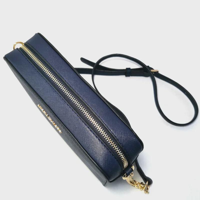 Dámská trendy malá crossbody čtvercová taška z PU kůže s řetízkovým popruhem 2024