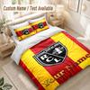 Custom Name Bedding Set 3 Piecesracing club de lens Print Duvet Cover + 2 Pillowcases Soft Bed Decor
