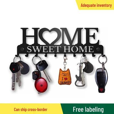 Creative Metal Wall Hook Rack for Keys & Entryway Storage